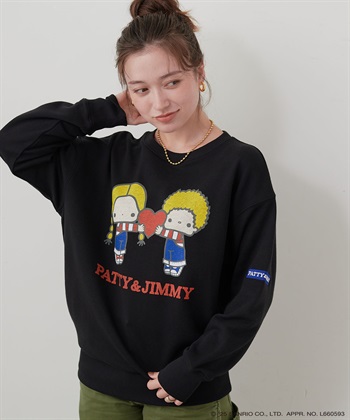Life Style by cross marche 【sanrio characters】パティ＆ジミープリント裏毛ドロップショルダーレトロプリントスウェットプルオーバー《サンリオキャラクターズ》_subthumb_20