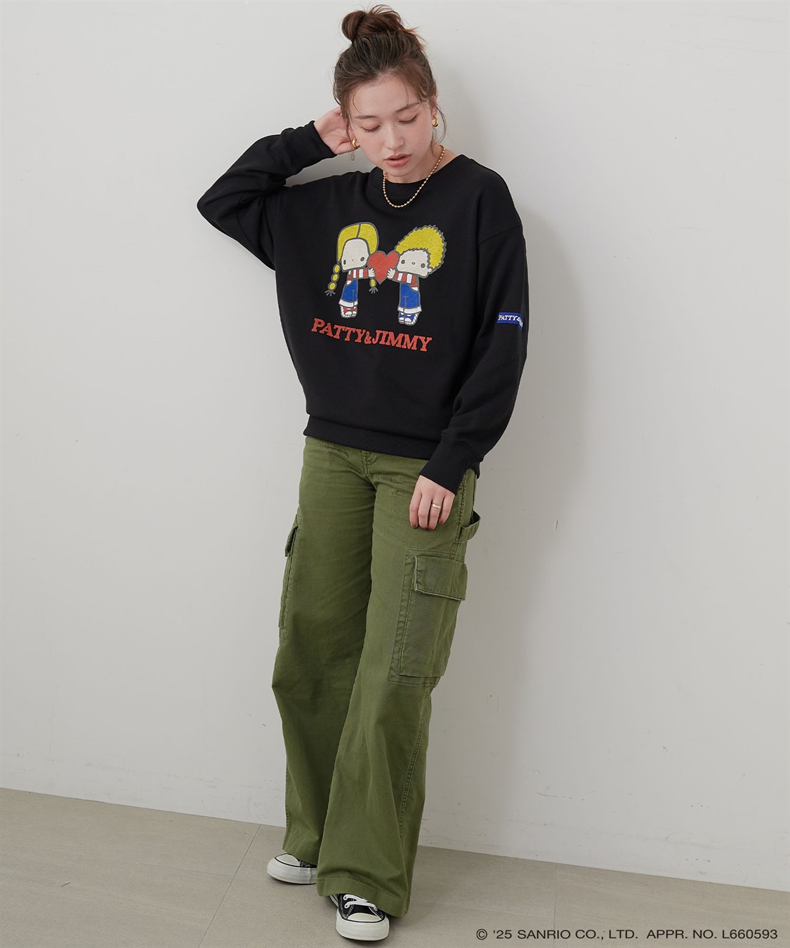 Life Style by cross marche 【sanrio characters】パティ＆ジミープリント裏毛ドロップショルダーレトロプリントスウェットプルオーバー《サンリオキャラクターズ》_sub_23