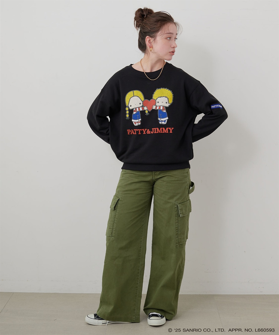 Life Style by cross marche 【sanrio characters】パティ＆ジミープリント裏毛ドロップショルダーレトロプリントスウェットプルオーバー《サンリオキャラクターズ》_sub_24