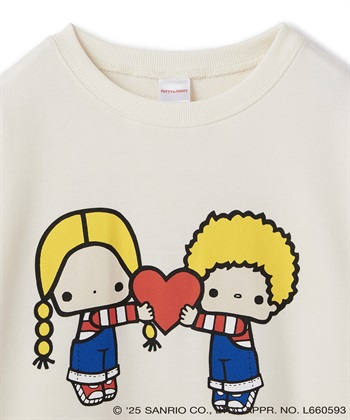 Life Style by cross marche 【sanrio characters】パティ＆ジミープリント裏毛ドロップショルダーレトロプリントスウェットプルオーバー《サンリオキャラクターズ》_subthumb_26
