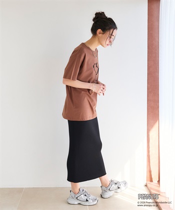 chara station 【PEANUTS/ピーナッツ】SNOOPY/スヌーピー「JOE COOL」フロッキープリントTシャツ_subthumb_14