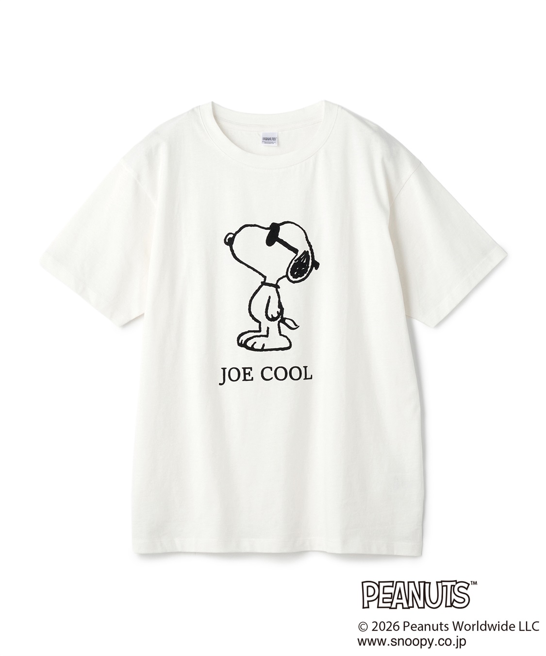 chara station 【PEANUTS/ピーナッツ】SNOOPY/スヌーピー「JOE COOL」フロッキープリントTシャツ_sub_22