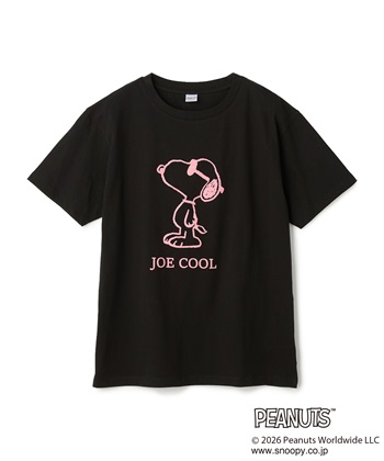 chara station 【PEANUTS/ピーナッツ】SNOOPY/スヌーピー「JOE COOL」フロッキープリントTシャツ_subthumb_23