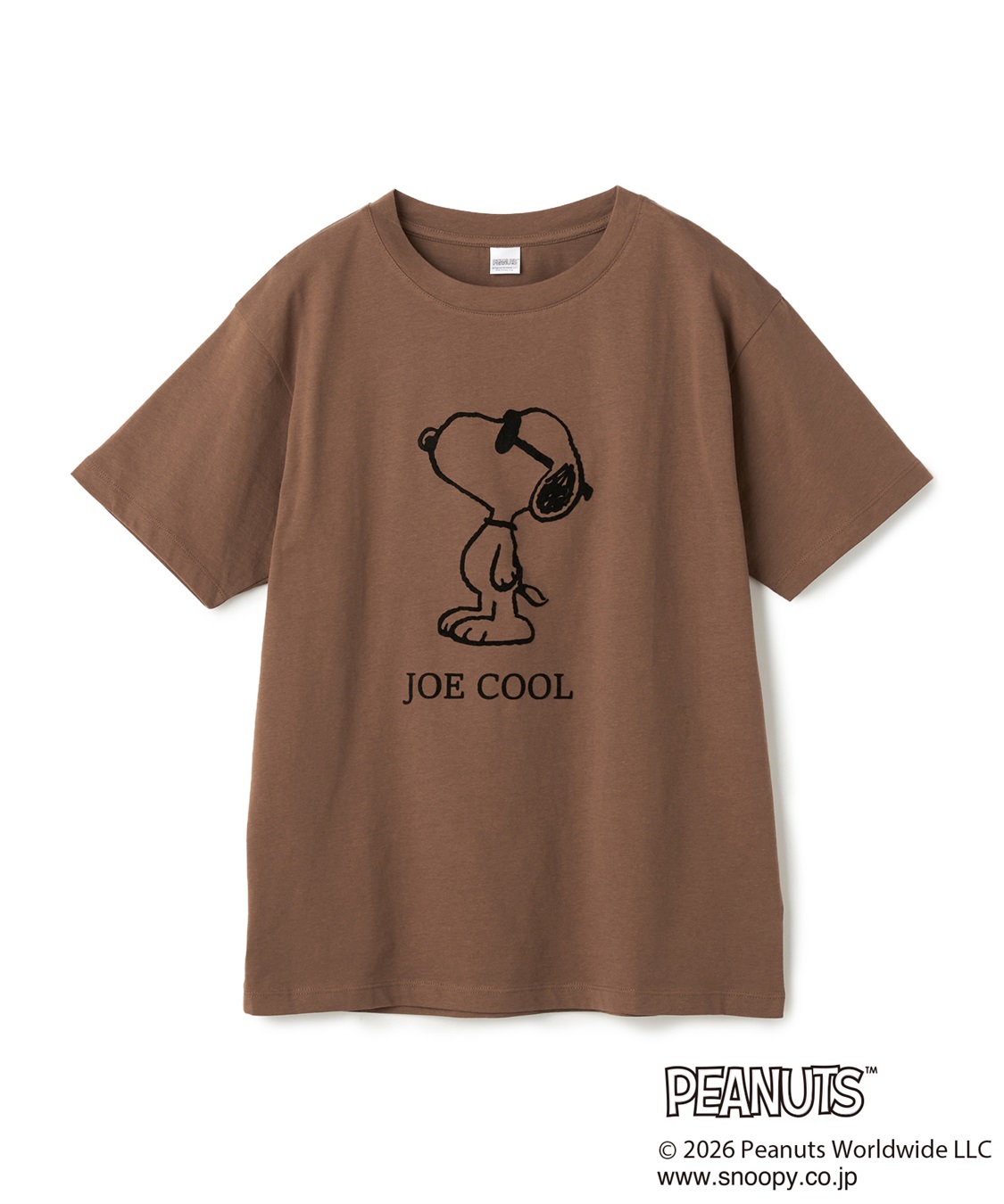 chara station 【PEANUTS/ピーナッツ】SNOOPY/スヌーピー「JOE COOL」フロッキープリントTシャツ_sub_24