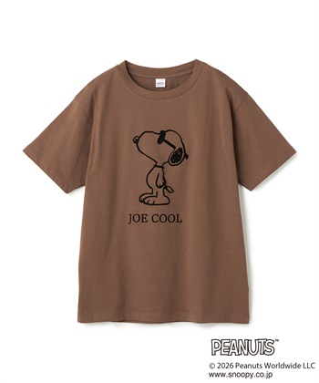 chara station 【PEANUTS/ピーナッツ】SNOOPY/スヌーピー「JOE COOL」フロッキープリントTシャツ_subthumb_24