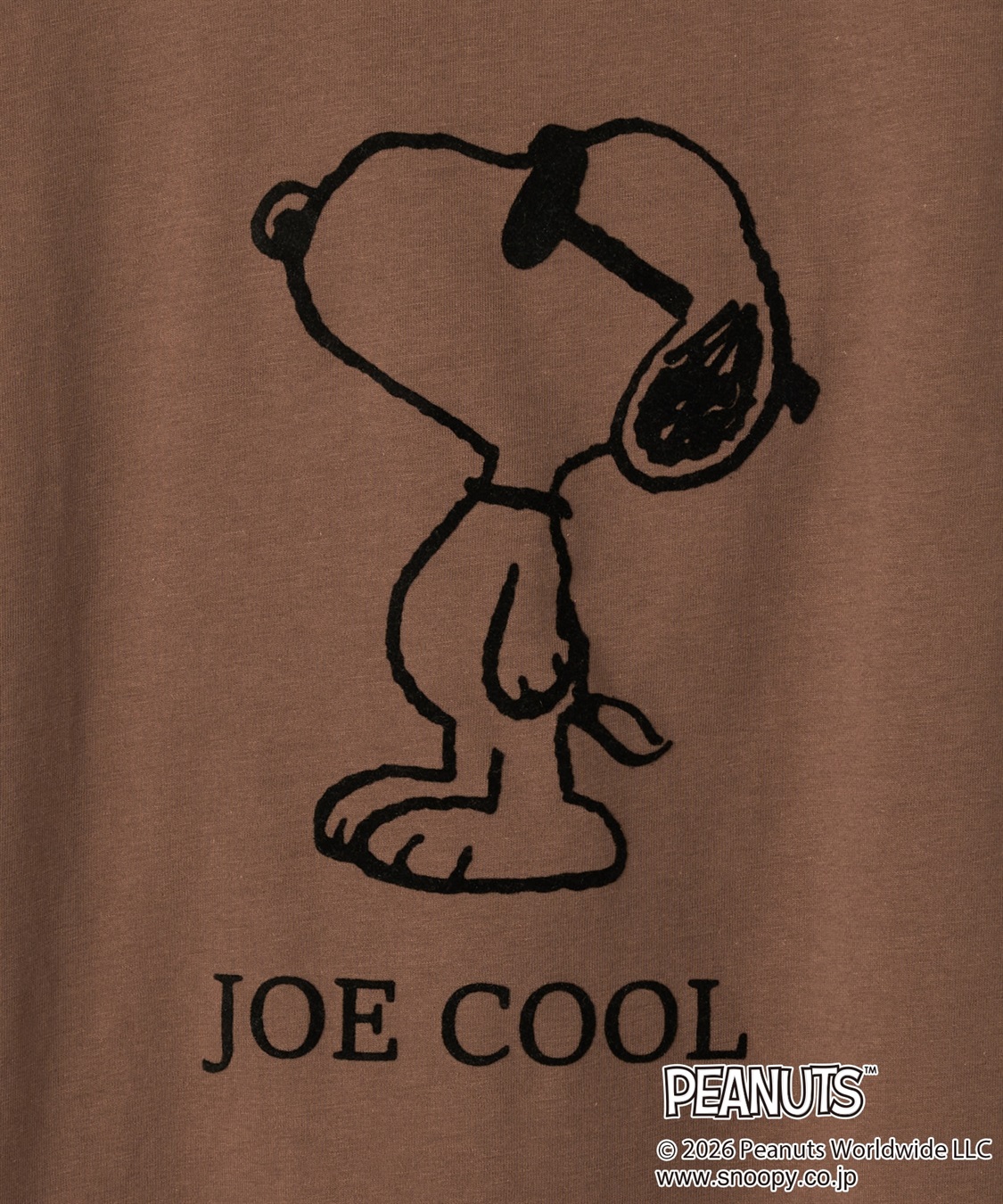 chara station 【PEANUTS/ピーナッツ】SNOOPY/スヌーピー「JOE COOL」フロッキープリントTシャツ_sub_28