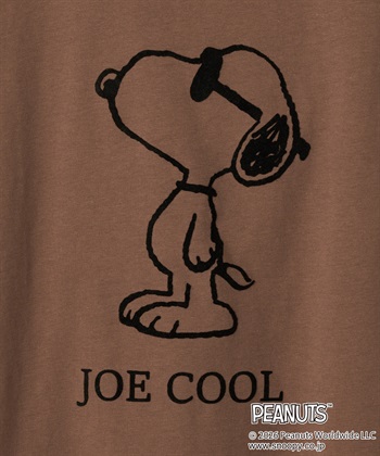 chara station 【PEANUTS/ピーナッツ】SNOOPY/スヌーピー「JOE COOL」フロッキープリントTシャツ_subthumb_28