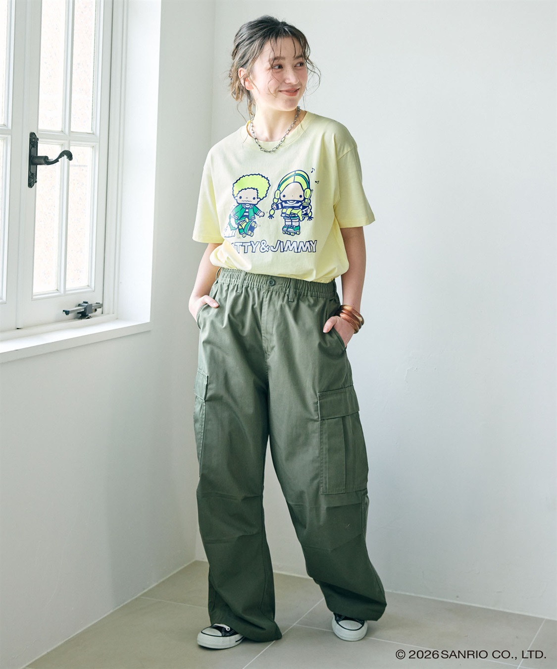 Life Style by cross marche 【sanrio characters】パティ＆ジミープリント半袖Tシャツ《サンリオキャラクターズ》_sub_2