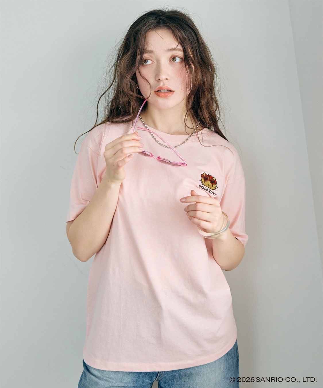 Life Style by cross marche 【sanrio characters】HELLO KITTY/日焼けキティ半袖Tシャツ《サンリオキャラクターズ》_sub_3