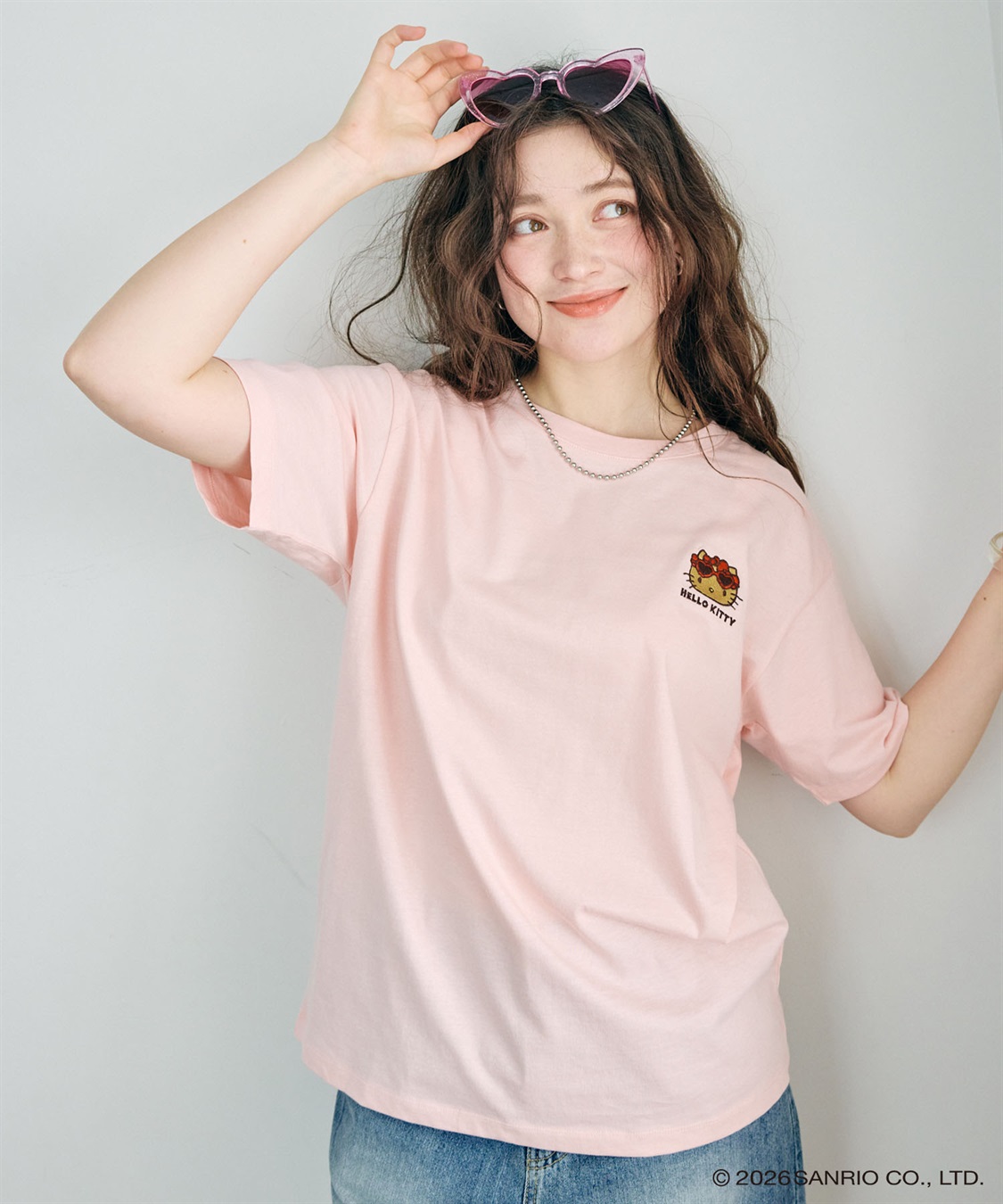 Life Style by cross marche 【sanrio characters】HELLO KITTY/日焼けキティ半袖Tシャツ《サンリオキャラクターズ》_sub_4