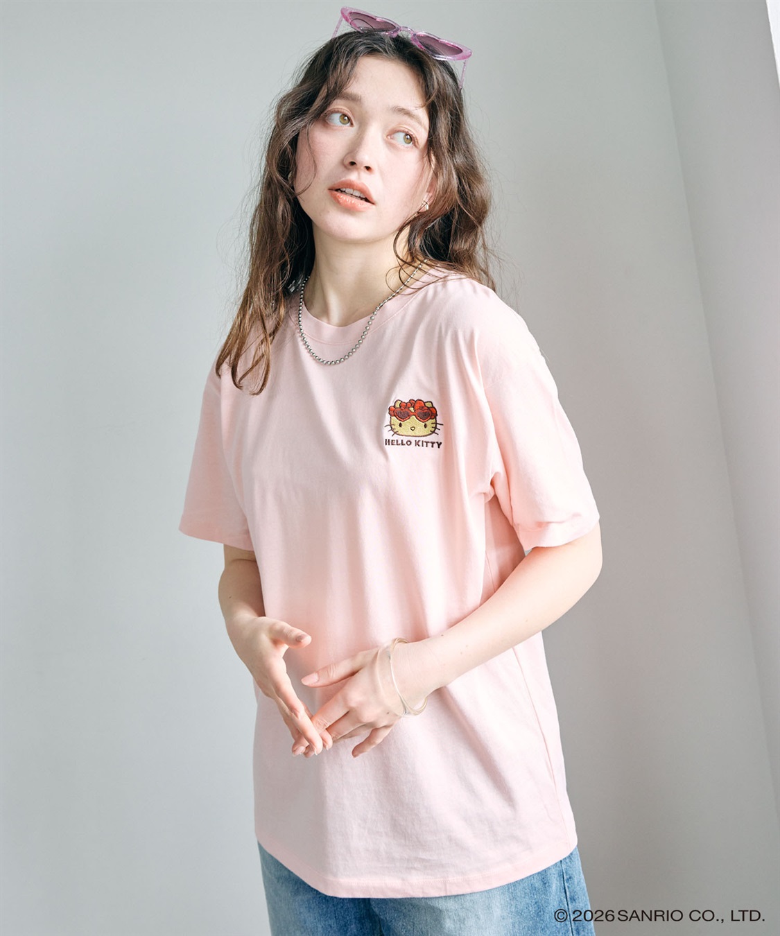 Life Style by cross marche 【sanrio characters】HELLO KITTY/日焼けキティ半袖Tシャツ《サンリオキャラクターズ》_sub_6