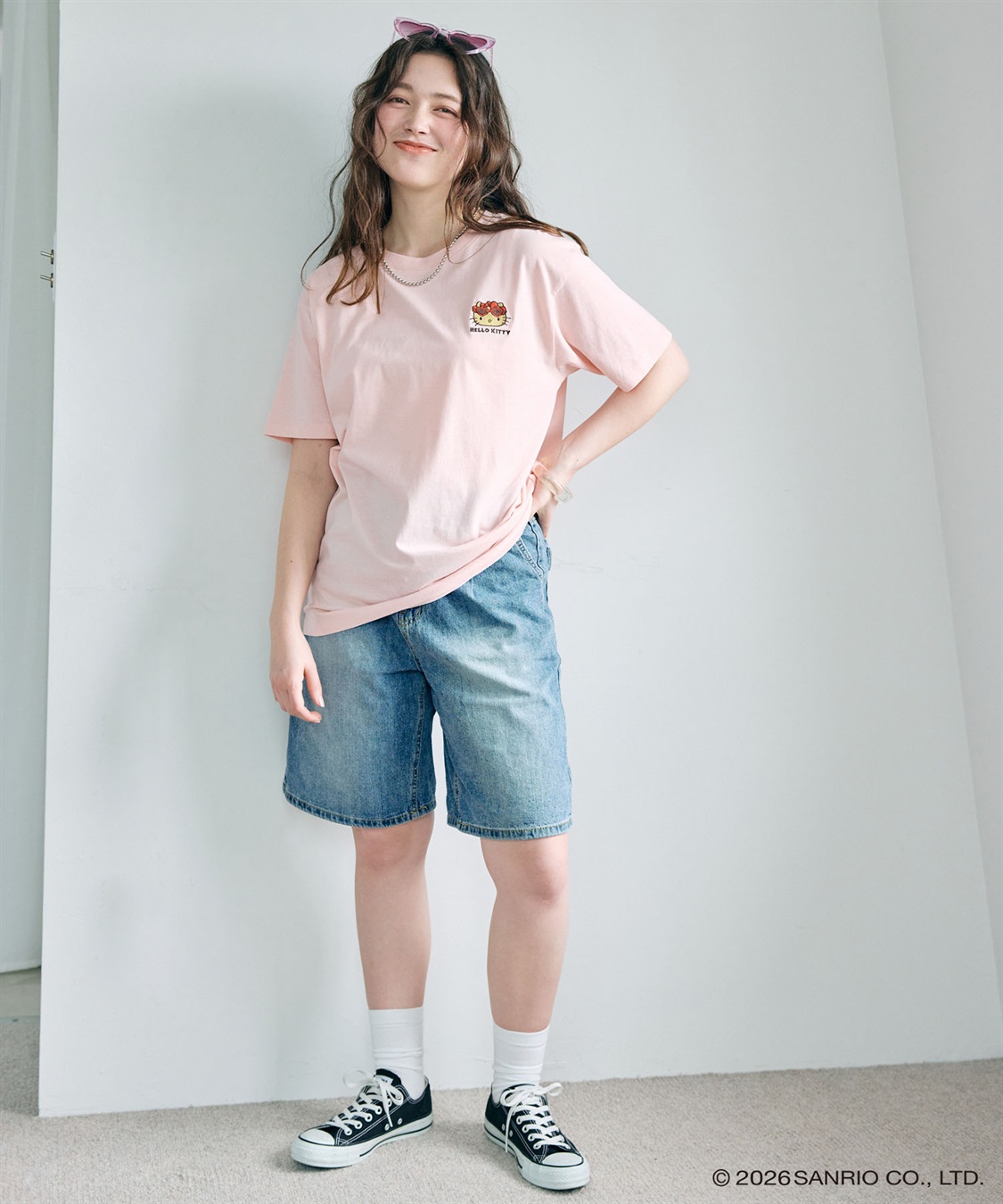 Life Style by cross marche 【sanrio characters】HELLO KITTY/日焼けキティ半袖Tシャツ《サンリオキャラクターズ》_sub_8