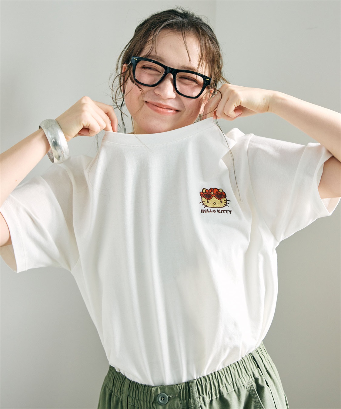 Life Style by cross marche 【sanrio characters】HELLO KITTY/日焼けキティ半袖Tシャツ《サンリオキャラクターズ》_sub_10