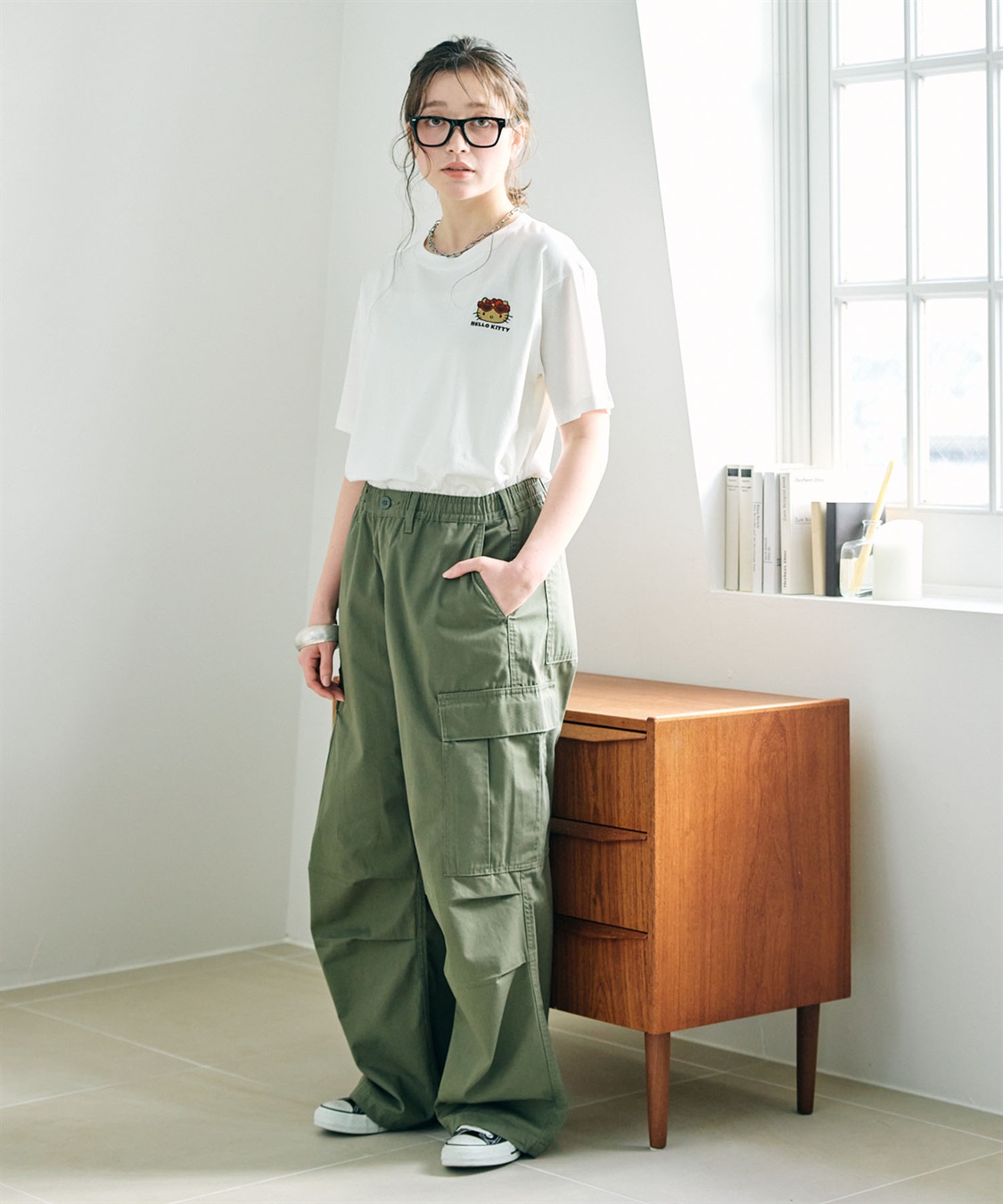 Life Style by cross marche 【sanrio characters】HELLO KITTY/日焼けキティ半袖Tシャツ《サンリオキャラクターズ》_sub_18