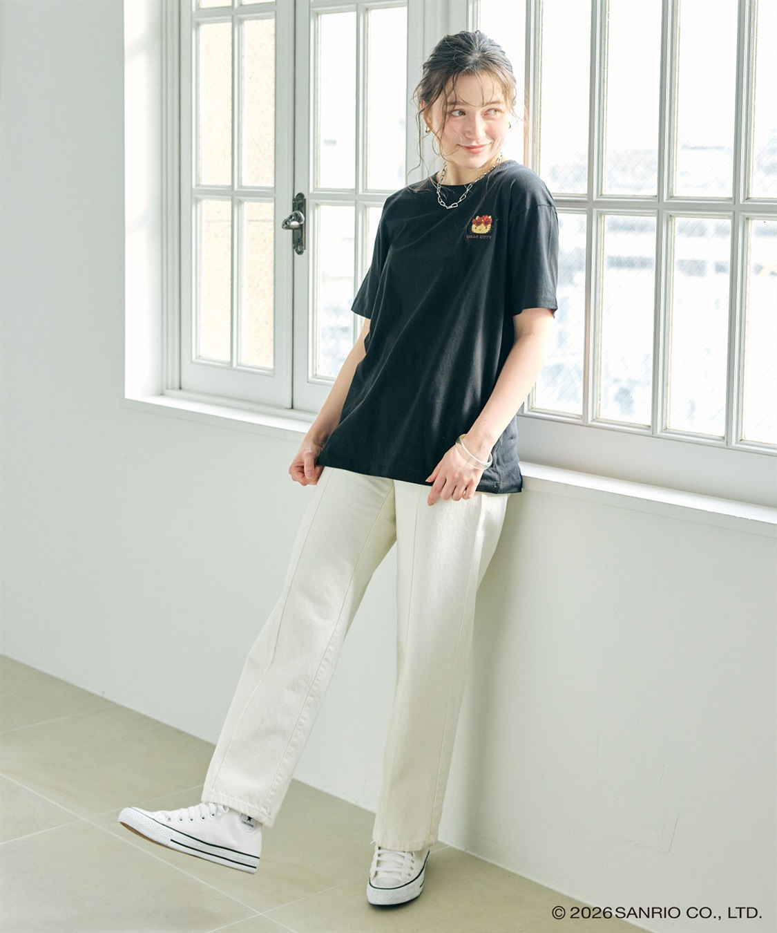 Life Style by cross marche 【sanrio characters】HELLO KITTY/日焼けキティ半袖Tシャツ《サンリオキャラクターズ》_sub_22