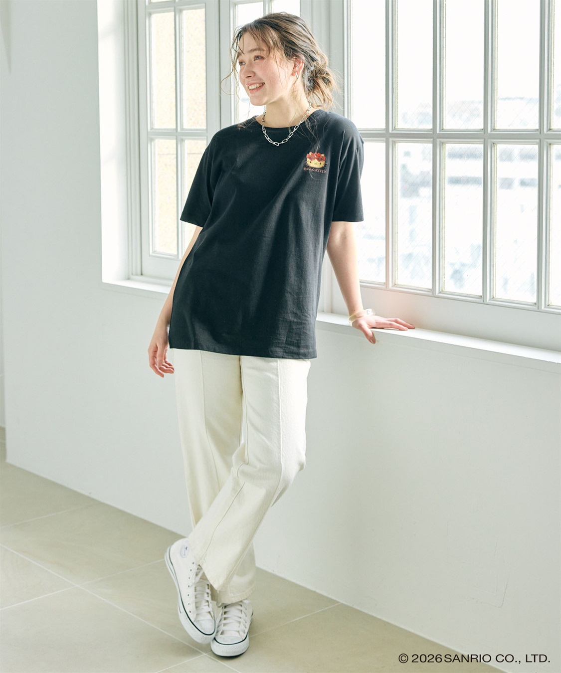 Life Style by cross marche 【sanrio characters】HELLO KITTY/日焼けキティ半袖Tシャツ《サンリオキャラクターズ》_sub_23