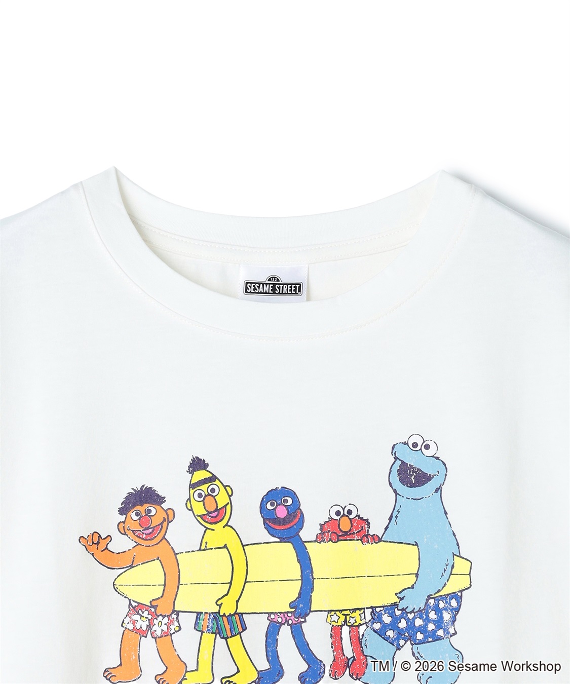 Life Style by cross marche 【セサミストリート/SESAME STREET】サーフフォトプリントTシャツ（ELMO＆FRIENDS）_sub_2