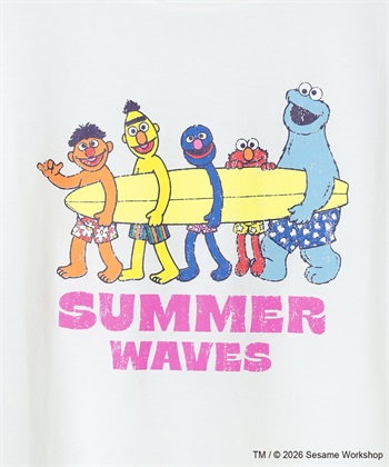 Life Style by cross marche 【セサミストリート/SESAME STREET】サーフフォトプリントTシャツ（ELMO＆FRIENDS）_subthumb_5