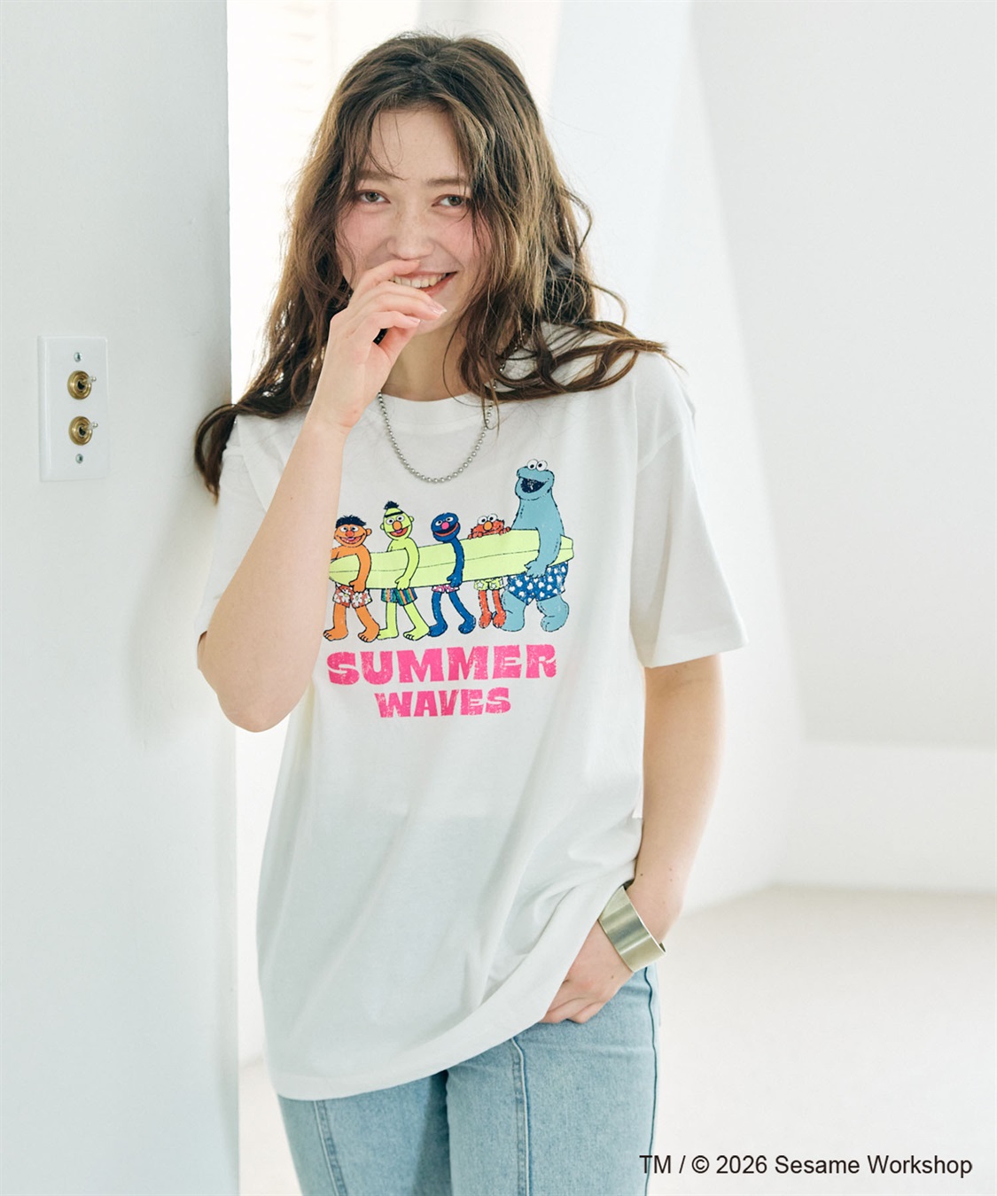 chara station 【セサミストリート/SESAME STREET】サーフフォトプリントTシャツ（ELMO＆FRIENDS）_sub_9