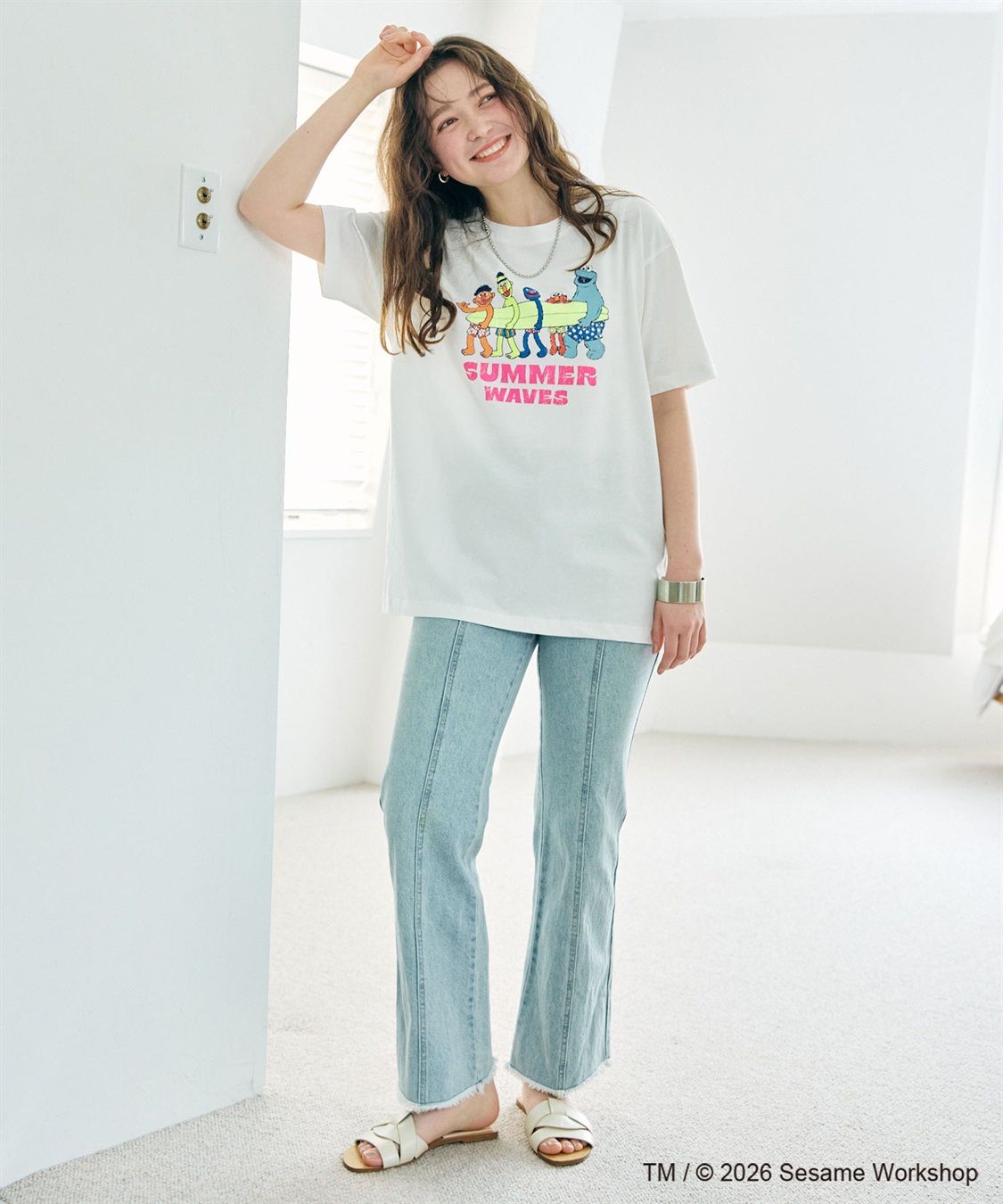 chara station 【セサミストリート/SESAME STREET】サーフフォトプリントTシャツ（ELMO＆FRIENDS）_sub_12