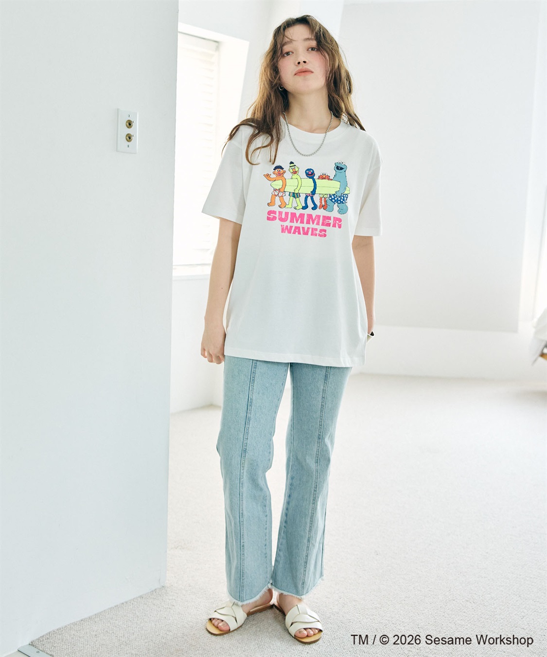 chara station 【セサミストリート/SESAME STREET】サーフフォトプリントTシャツ（ELMO＆FRIENDS）_sub_13