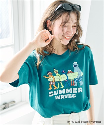 chara station 【セサミストリート/SESAME STREET】サーフフォトプリントTシャツ（ELMO＆FRIENDS）_subthumb_15