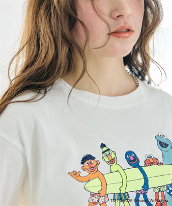 chara station 【セサミストリート/SESAME STREET】サーフフォトプリントTシャツ（ELMO＆FRIENDS）_subthumb_19