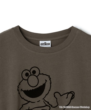 Life Style by cross marche 【セサミストリート/SESAME STREET】エルモ/ELMOフロッキープリント半袖Tシャツ_subthumb_2