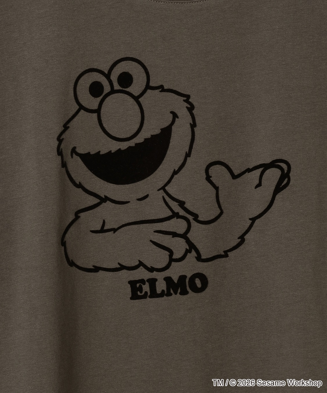 Life Style by cross marche 【セサミストリート/SESAME STREET】エルモ/ELMOフロッキープリント半袖Tシャツ_sub_5