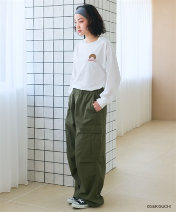 chara station 【モンチッチ】ワンポイント刺繍ロンT_subthumb_10