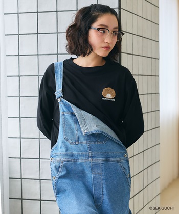 chara station 【モンチッチ】ワンポイント刺繍ロンT_subthumb_11