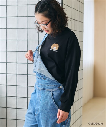 chara station 【モンチッチ】ワンポイント刺繍ロンT_subthumb_12