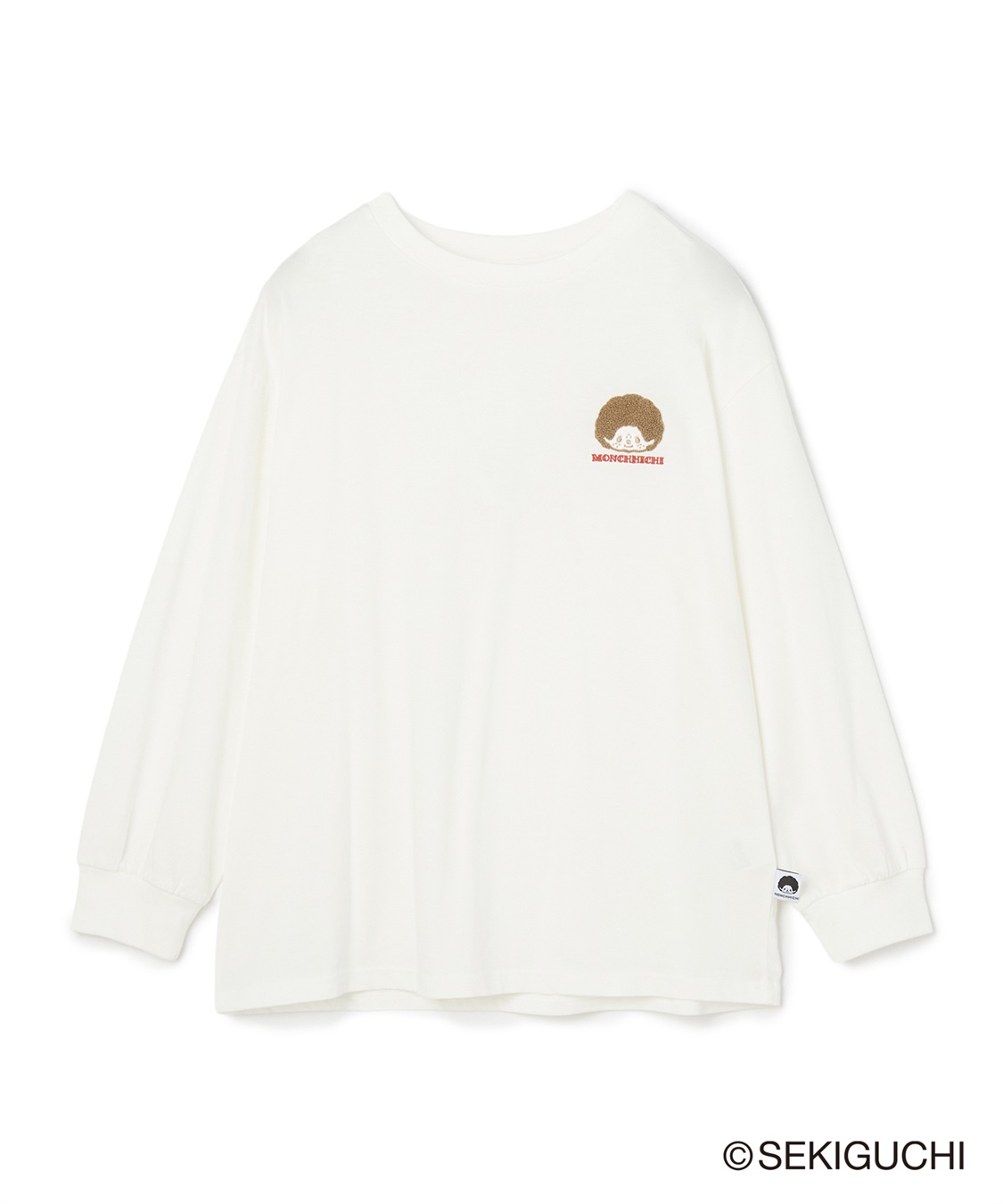 chara station 【モンチッチ】ワンポイント刺繍ロンT_sub_29