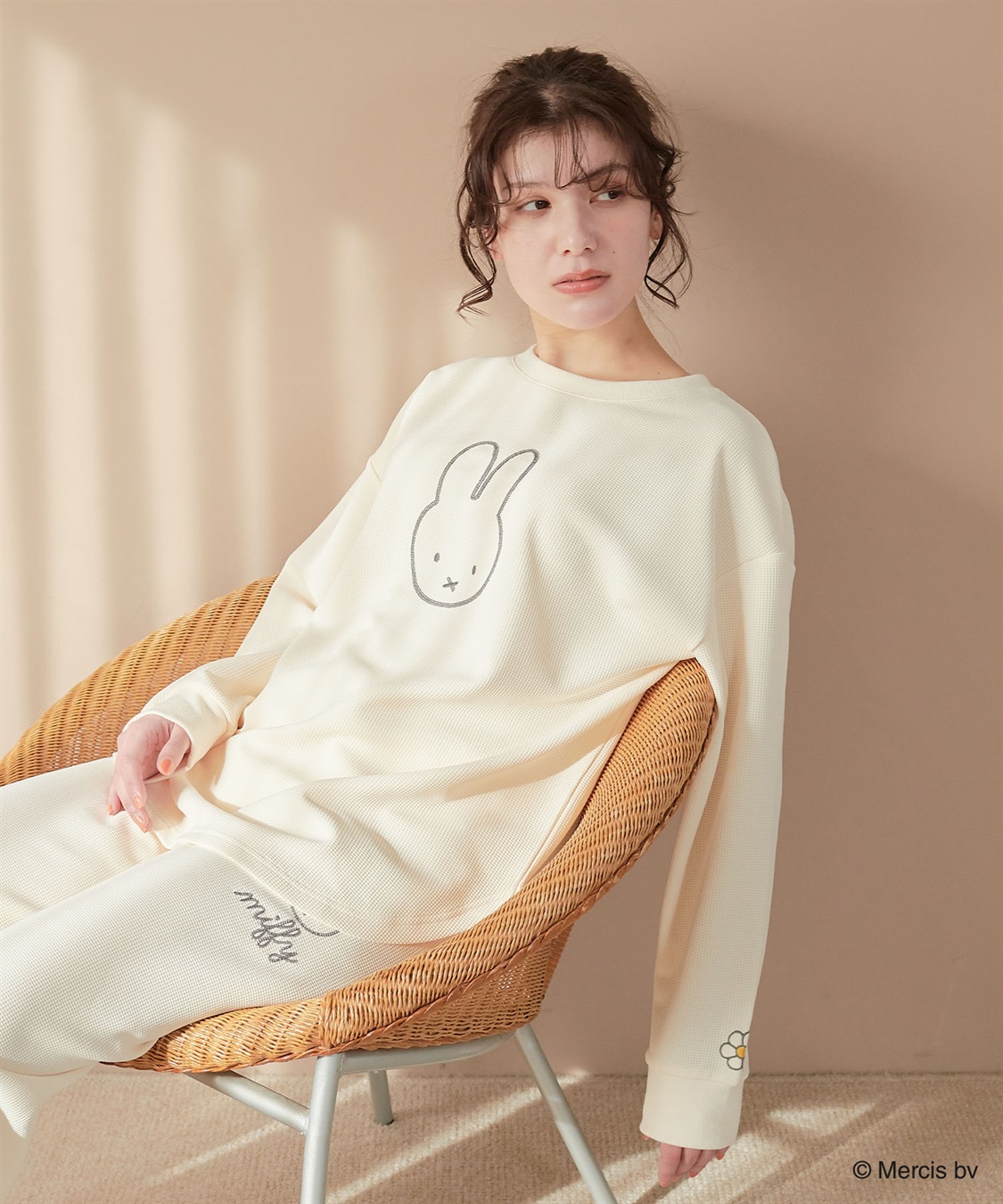 Life Style by cross marche 【miffy/ミッフィー】ワッフル刺繍ルームウェアトップス/パジャマ（上下別売り）（2026SS）_sub_20