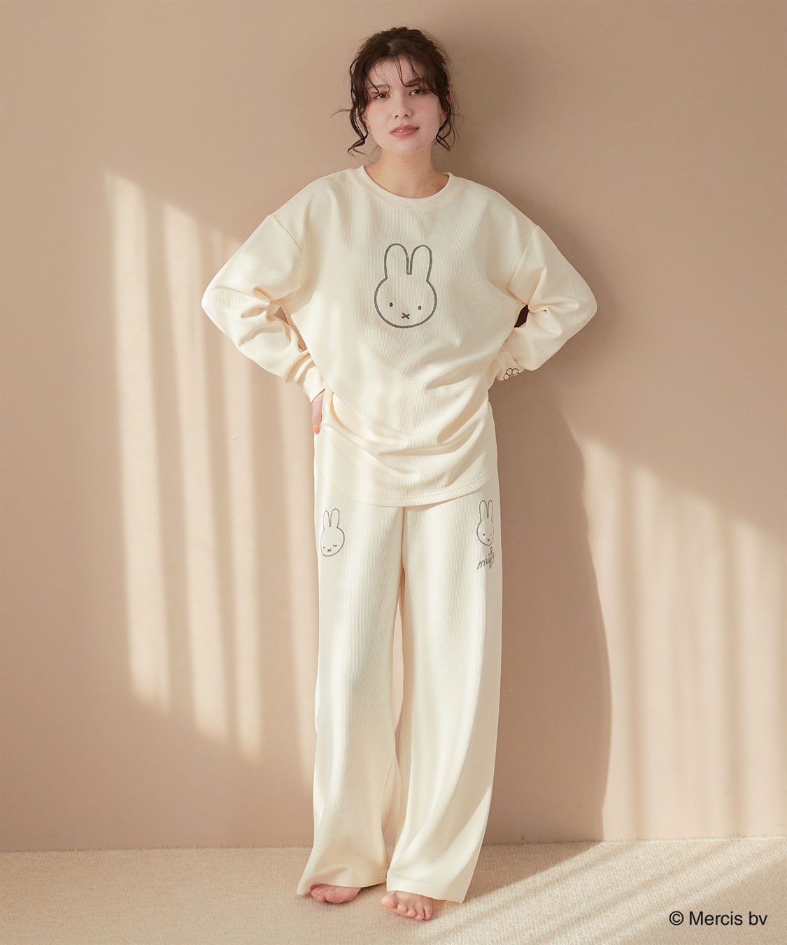 Life Style by cross marche 【miffy/ミッフィー】ワッフル刺繍ルームウェアトップス/パジャマ（上下別売り）（2026SS）_sub_23