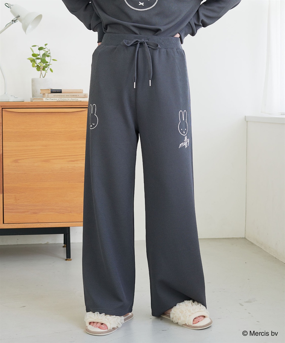 Life Style by cross marche 【miffy/ミッフィー】ワッフル刺繍ルームウェアパンツ/パジャマ（上下別売り）（2026SS）_sub_3