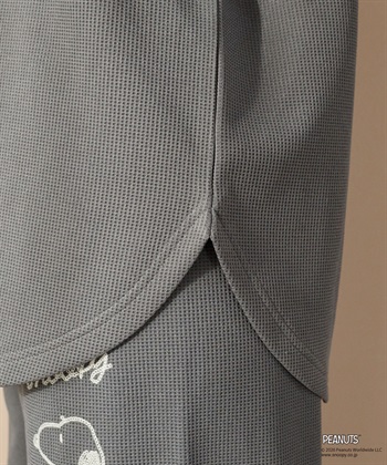 Life Style by cross marche 【PEANUTS/ピーナッツ】SNOOPY/スヌーピーワッフル刺繍ルームウェアトップス/パジャマ（上下別売り）（2026SS）_subthumb_25