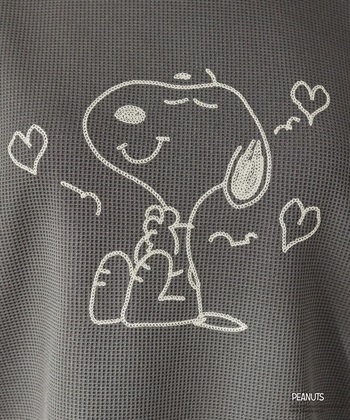Life Style by cross marche 【PEANUTS/ピーナッツ】SNOOPY/スヌーピーワッフル刺繍ルームウェアトップス/パジャマ（上下別売り）（2026SS）_subthumb_27