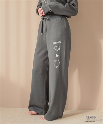 Life Style by cross marche 【PEANUTS/ピーナッツ】SNOOPY/スヌーピーワッフル刺繍ルームウェアパンツ/パジャマ（上下別売り）（2026SS）_subthumb_12