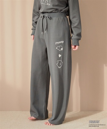 Life Style by cross marche 【PEANUTS/ピーナッツ】SNOOPY/スヌーピーワッフル刺繍ルームウェアパンツ/パジャマ（上下別売り）（2026SS）_subthumb_14