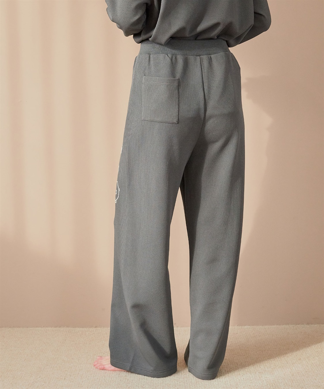 Life Style by cross marche 【PEANUTS/ピーナッツ】SNOOPY/スヌーピーワッフル刺繍ルームウェアパンツ/パジャマ（上下別売り）（2026SS）_sub_16