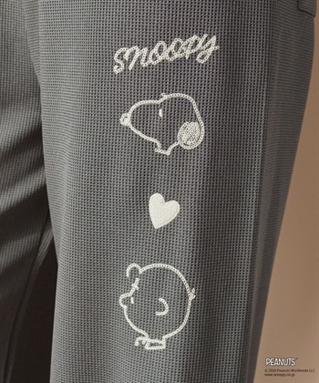 Life Style by cross marche 【PEANUTS/ピーナッツ】SNOOPY/スヌーピーワッフル刺繍ルームウェアパンツ/パジャマ（上下別売り）（2026SS）_subthumb_18