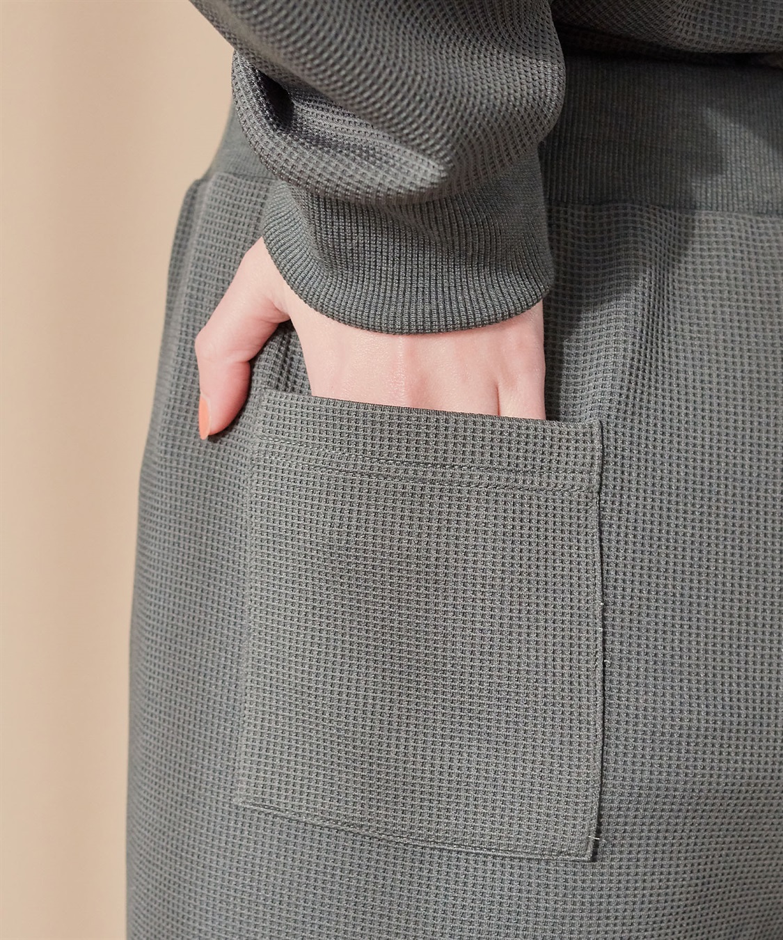 Life Style by cross marche 【PEANUTS/ピーナッツ】SNOOPY/スヌーピーワッフル刺繍ルームウェアパンツ/パジャマ（上下別売り）（2026SS）_sub_19