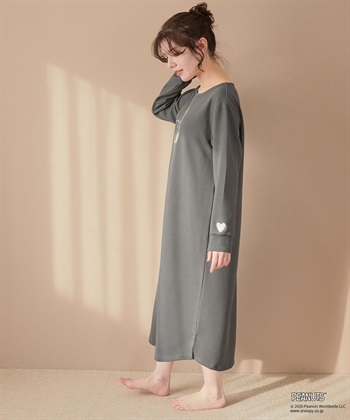 Life Style by cross marche 【PEANUTS/ピーナッツ】SNOOPY/スヌーピーワッフル刺繍ルームウェアワンピース/パジャマ（2026SS）_subthumb_14