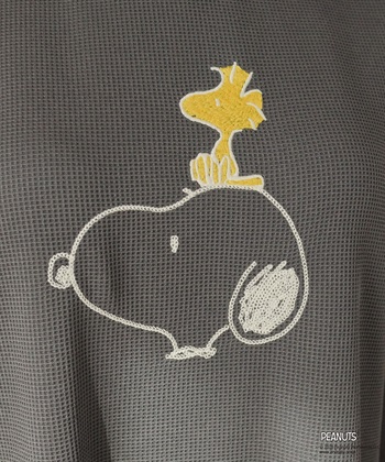 Life Style by cross marche 【PEANUTS/ピーナッツ】SNOOPY/スヌーピーワッフル刺繍ルームウェアワンピース/パジャマ（2026SS）_subthumb_17