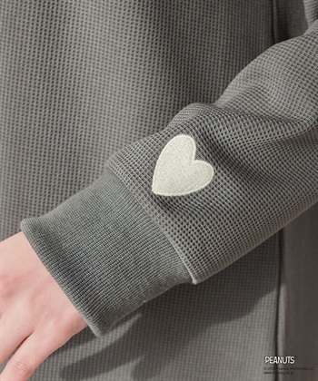 Life Style by cross marche 【PEANUTS/ピーナッツ】SNOOPY/スヌーピーワッフル刺繍ルームウェアワンピース/パジャマ（2026SS）_subthumb_18