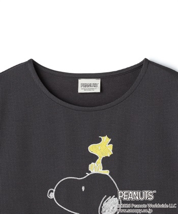 Life Style by cross marche 【PEANUTS/ピーナッツ】SNOOPY/スヌーピーワッフル刺繍ルームウェアワンピース/パジャマ（2026SS）_subthumb_26