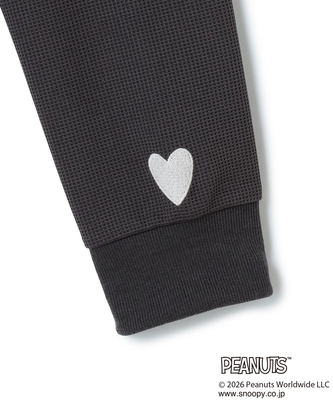 Life Style by cross marche 【PEANUTS/ピーナッツ】SNOOPY/スヌーピーワッフル刺繍ルームウェアワンピース/パジャマ（2026SS）_sub_27