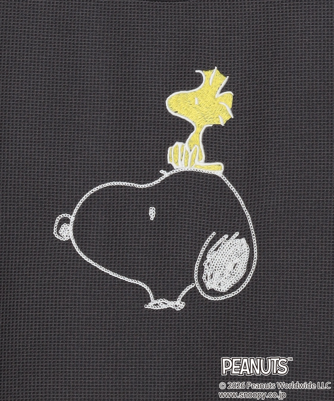 Life Style by cross marche 【PEANUTS/ピーナッツ】SNOOPY/スヌーピーワッフル刺繍ルームウェアワンピース/パジャマ（2026SS）_sub_28