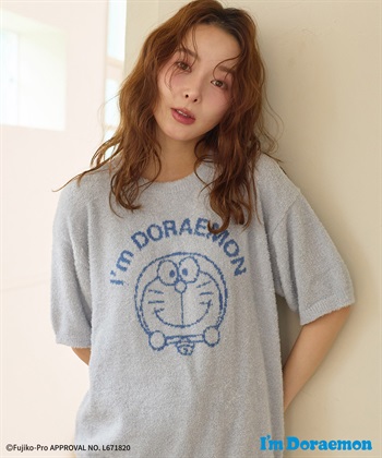 Life Style by cross marche 【Im Doraemon/アイム ドラえもん】もちふわsleepソフトエアニット半袖トップスルームウェア《ドラえもん/ドラミちゃん》◆上下別売り◆_subthumb_4